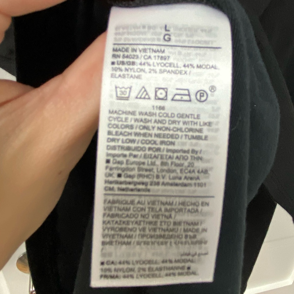 Banana Republic Softest Modal Blend Button Down Black Polo Blouse - Picture 7 of 8